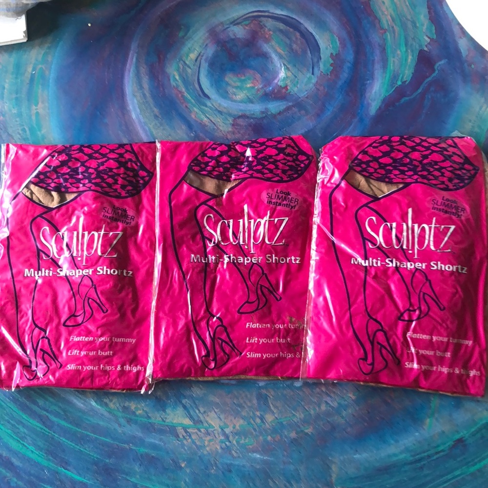 Silkies Sculptz shapewear lot of 3 Large/X-tall